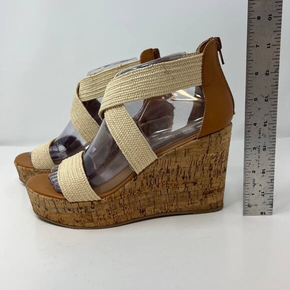 Steve Madden Elwyn Women's Cork Wedge Sandals - Picture 5 of 13